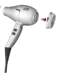 Сешоар Parlux - DIGITALYON с мощност 2400W + Дифузер MagicSense - Сребрист