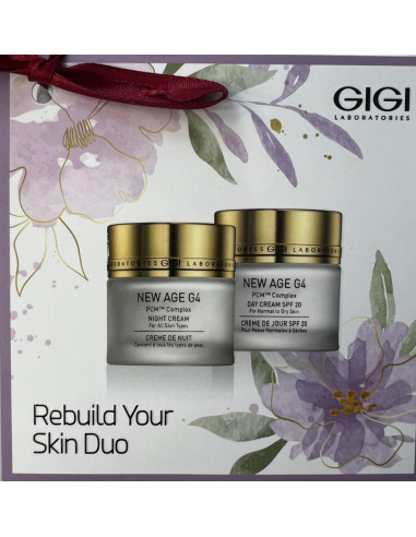 GIGI Комплект Rebuild your skin duo - Дневен крем SPF20 - 50ml и нощен крем - 50ml