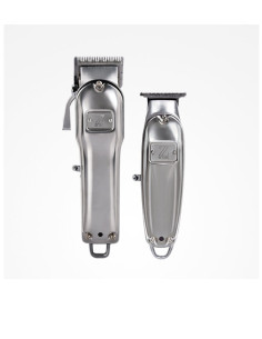 PERFECT BEAUTY - Комплект машинка за подстригване и тример - Сребърна