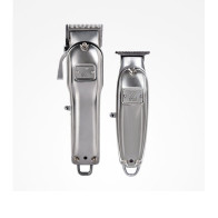 PERFECT BEAUTY - Комплект машинка за подстригване и тример - Сребърна