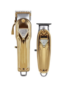 PERFECT BEAUTY - Комплект машинка за подстригване и тример - Златна