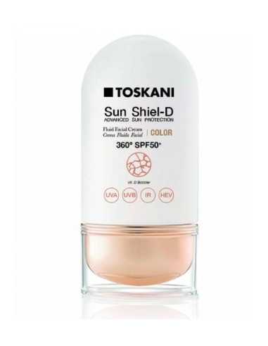 TOSKANI SUN SHIELD - D FLUID FACIAL CREAM SPF 50 + COLOR Флуиден слънцезащитен крем за лице в цвят SPF 50 +