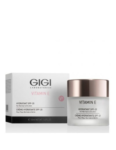 GIGI VITAMIN E - Хидратиращ крем с SPF20 за нормална/суха кожа - 50мл