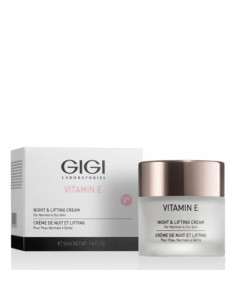 GIGI VITAMIN E - Нощен крем с вит.С с лифтинг ефект за нормална и суха кожа - 50мл