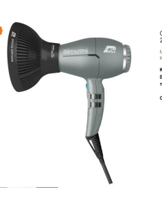 Сешоар Parlux - DIGITALYON с мощност 2400W + Дифузер MagicSense Сив